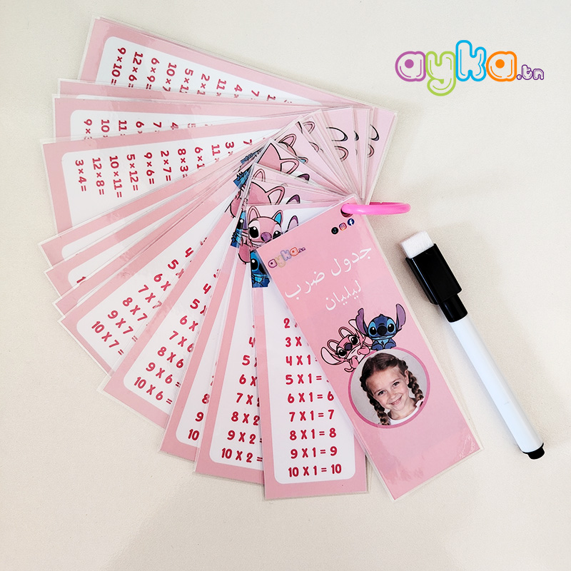 Tables de multiplication Design Stitch Rose – جدول ضرب