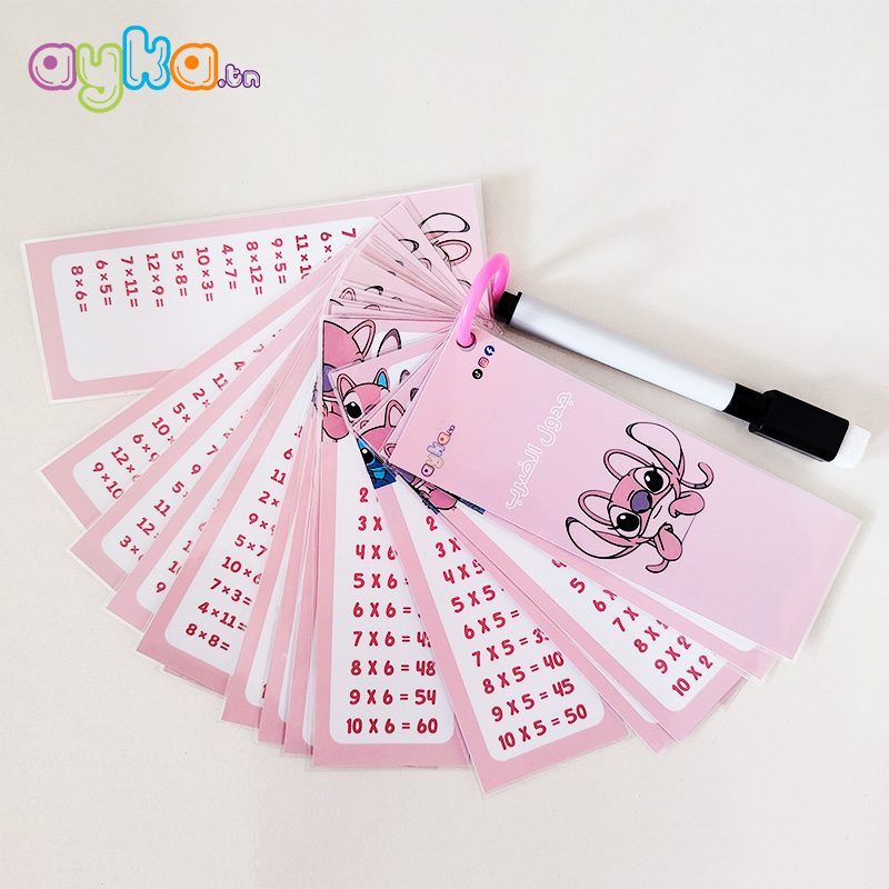 Tables de multiplication Design Stitch Rose – جدول ضرب