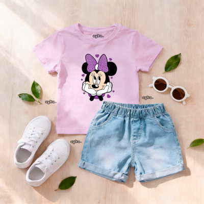 T-shirt fille imprimé Minnie tunisie
