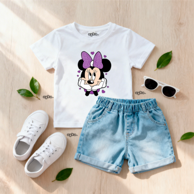 T-shirt fille imprimé Minnie tunisie