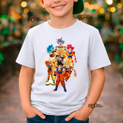 T-shirt imprimé Dragon Ball – 100% coton