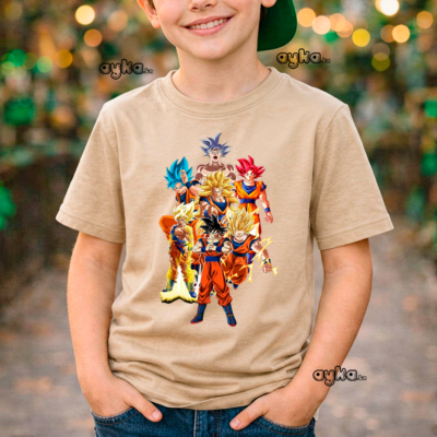T-shirt imprimé Dragon Ball – 100% coton