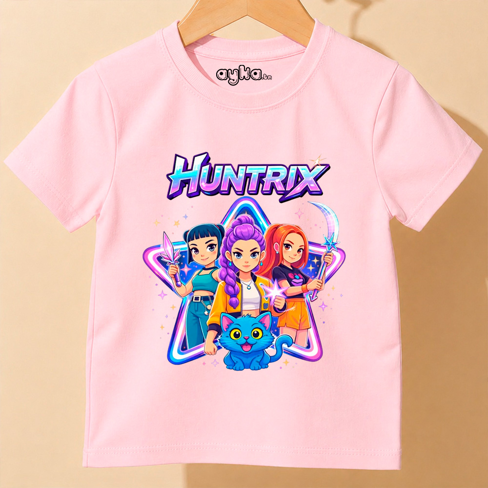 T-shirt fille imprimé Huntrix - 100% Coton
