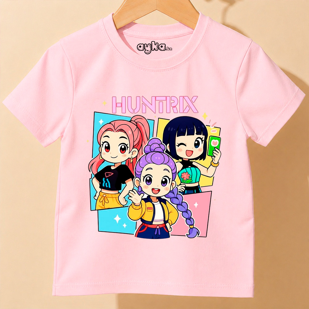 T-shirt fille imprimé Huntrix - 100% Coton