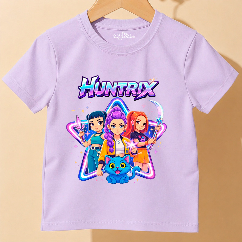 T-shirt fille imprimé Huntrix - 100% Coton