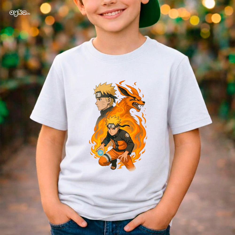 T-shirt oversize Naruto – 100% coton