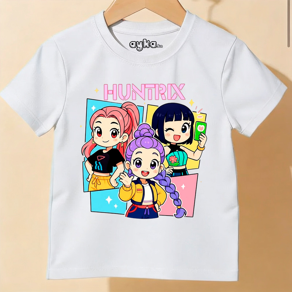 T-shirt fille imprimé Huntrix - 100% Coton