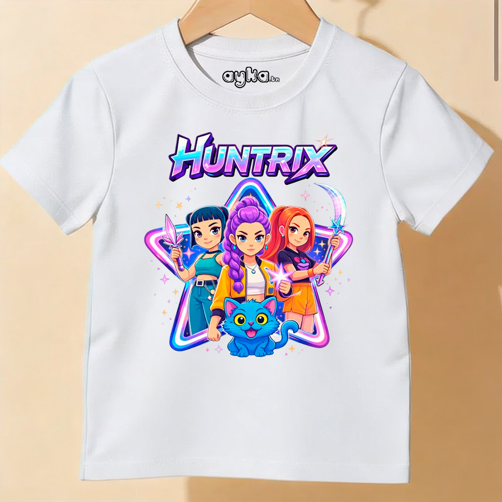 T-shirt fille imprimé Huntrix - 100% Coton