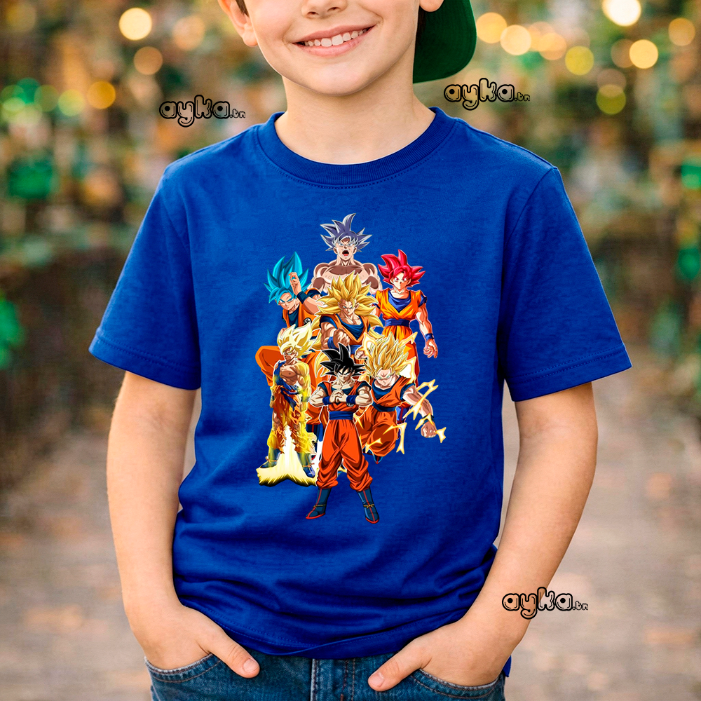 T-shirt imprimé Dragon Ball – 100% coton