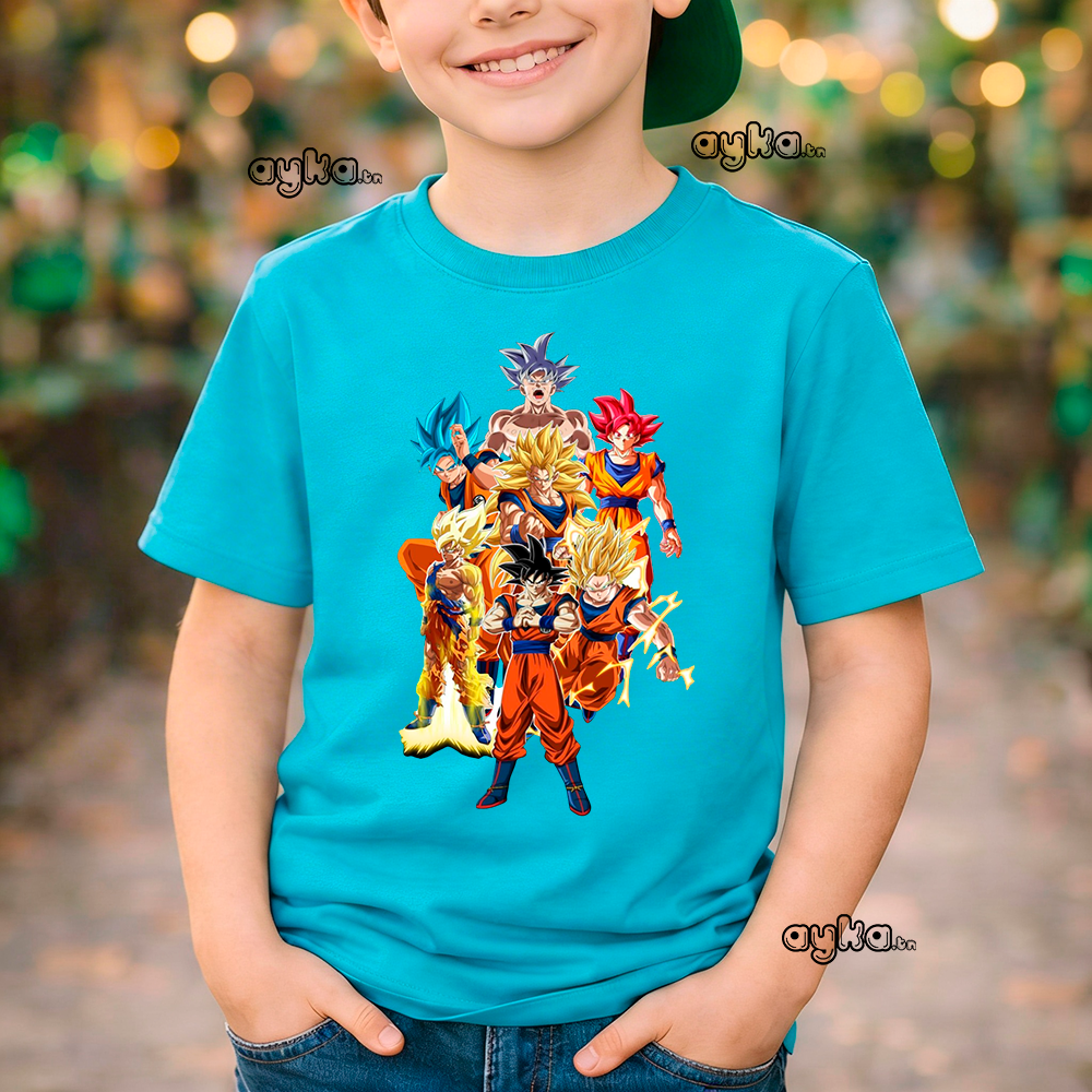 T-shirt imprimé Dragon Ball – 100% coton