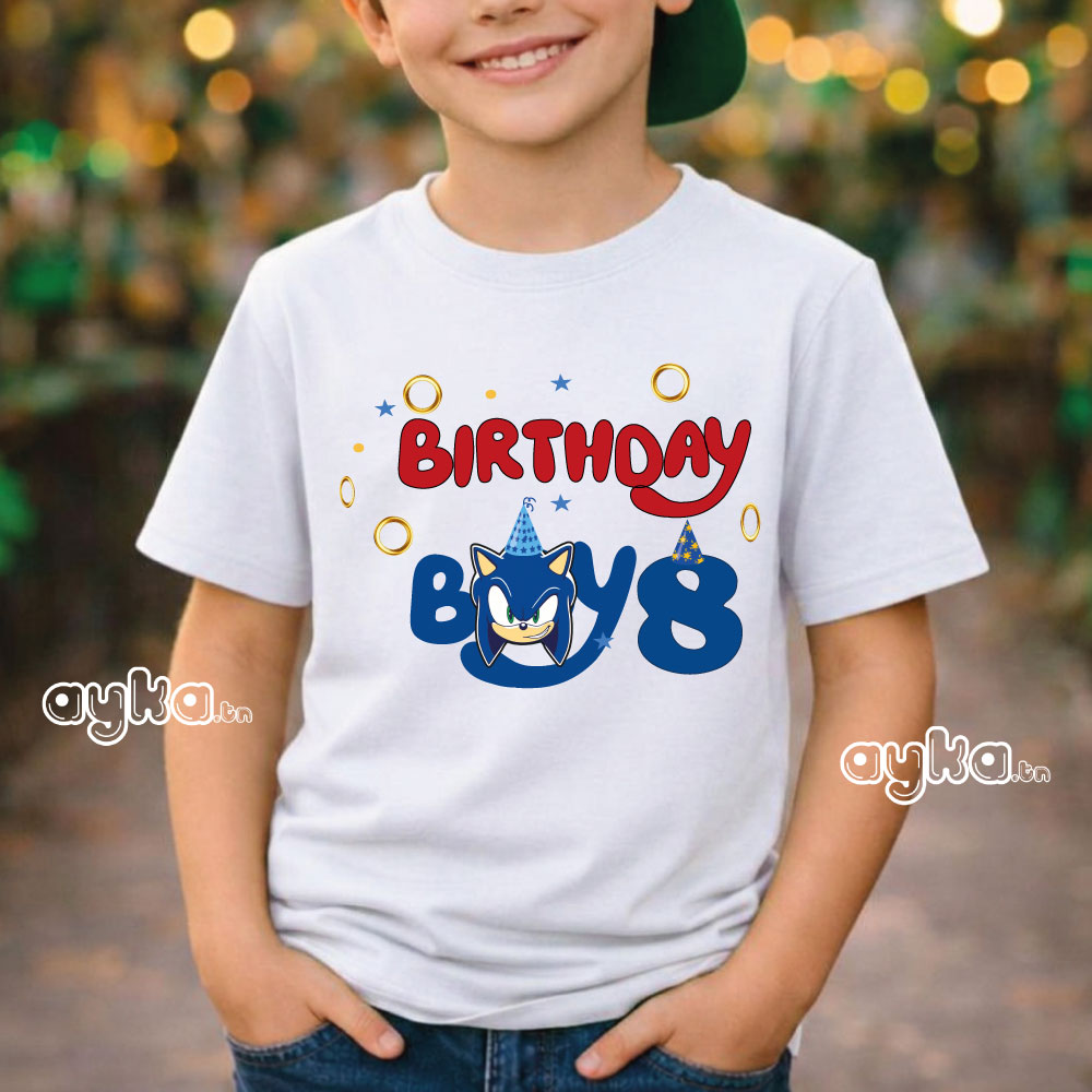 T-shirt personnalisé anniversaire Tunisie