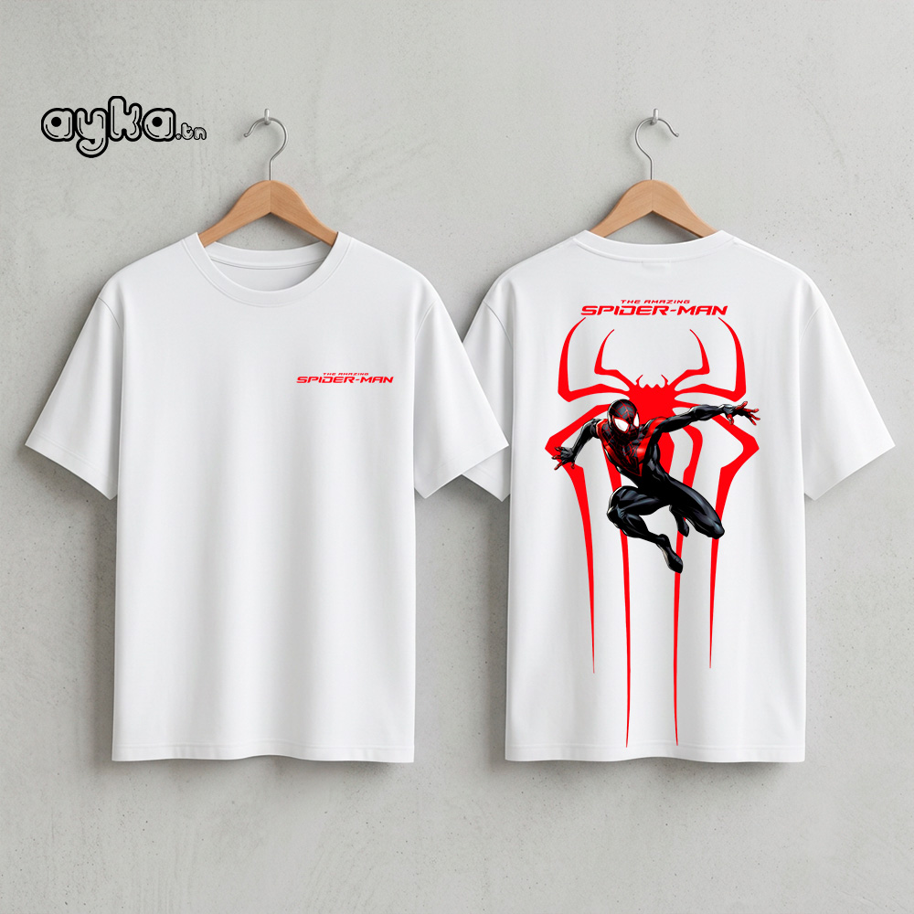 T-shirt oversize spiderman– 100% coton