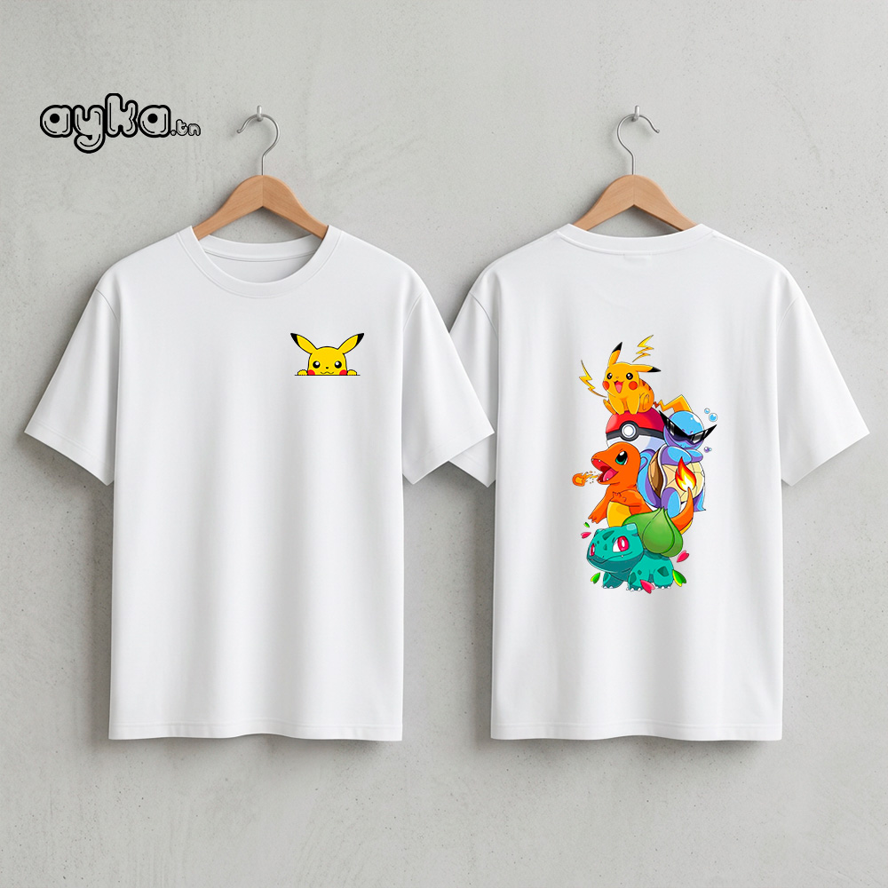 Tshirt pokemon tunisie
